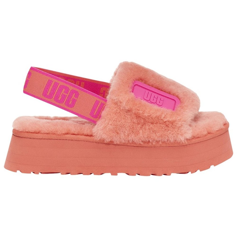 NWT & Gorgeous | UGG | Disco slide | Fur Platform Slippers | Women's | Size: 10
